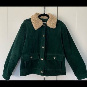 Like New Deep Green Frank and Oak Bomber Jacket